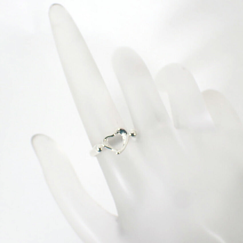 【中古】TIFFANY/ティファニー 925 オープンハート リング/10号/j199-1