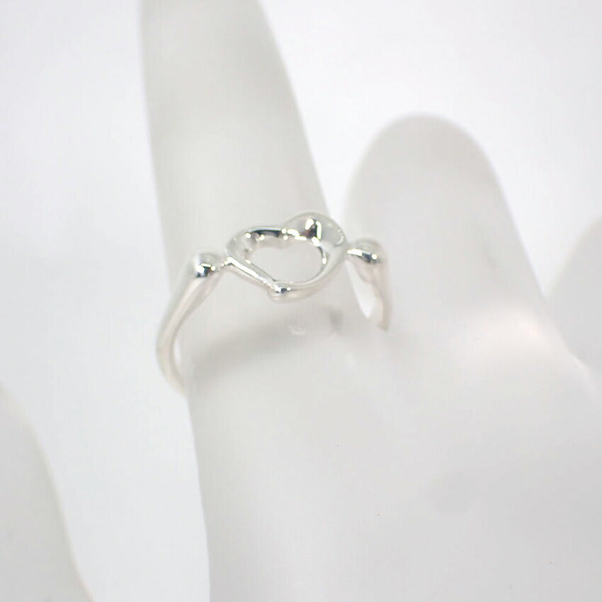 【中古】TIFFANY/ティファニー 925 オープンハート リング/10号/j199-1