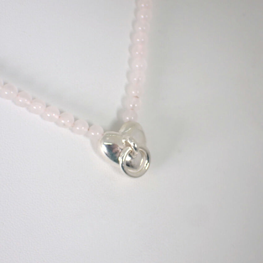 【中古】TIFFANY/ティファニー 925/ローズクオーツ ドアノック ペンダント/ネックレス/j199-2
