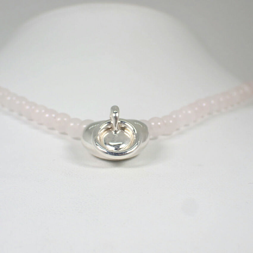 【中古】TIFFANY/ティファニー 925/ローズクオーツ ドアノック ペンダント/ネックレス/j199-2