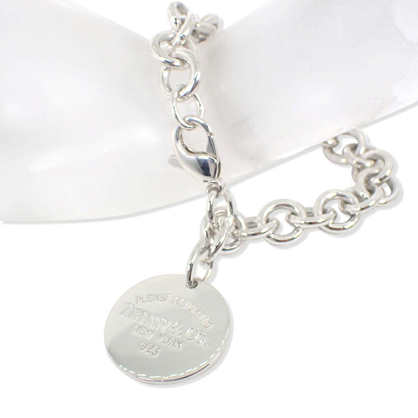 【中古】TIFFANY/ティファニー 925 リターントゥティファニー オーバルタグ ブレスレット/j199-4