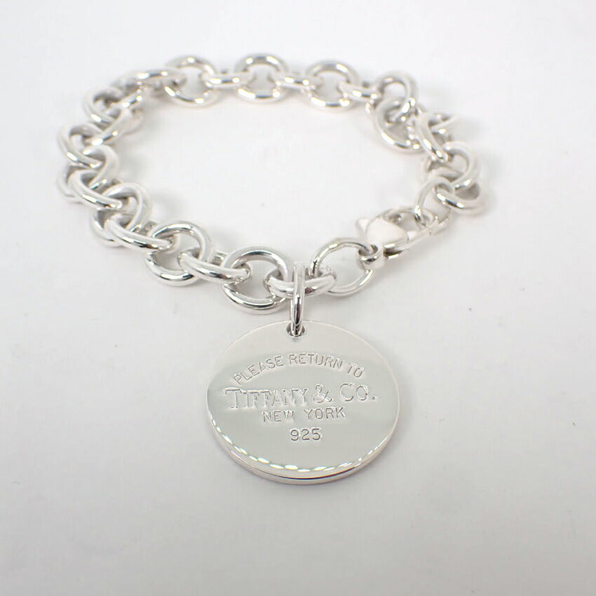 【中古】TIFFANY/ティファニー 925 リターントゥティファニー オーバルタグ ブレスレット/j199-4