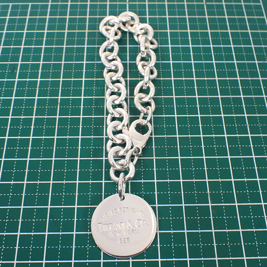 【中古】TIFFANY/ティファニー 925 リターントゥティファニー オーバルタグ ブレスレット/j199-4