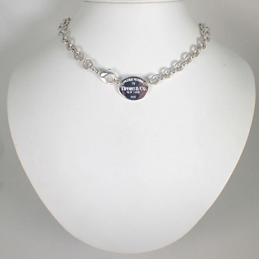 【中古】TIFFANY/ティファニー 925 リターントゥティファニー ハートタグ チョーカー/ネックレス/j199-7