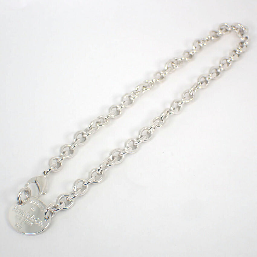 【中古】TIFFANY/ティファニー 925 リターントゥティファニー ハートタグ チョーカー/ネックレス/j199-7