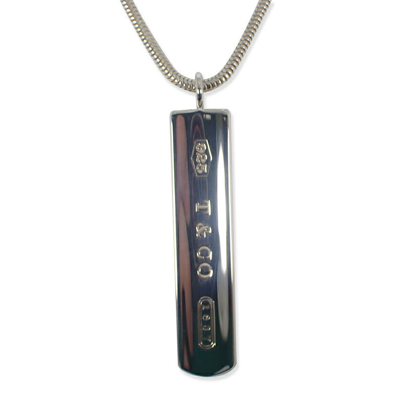 【中古】TIFFANY/ティファニー 925 1837 バー ペンダント/ネックレス/j200-2