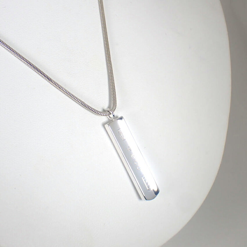 【中古】TIFFANY/ティファニー 925 1837 バー ペンダント/ネックレス/j200-2