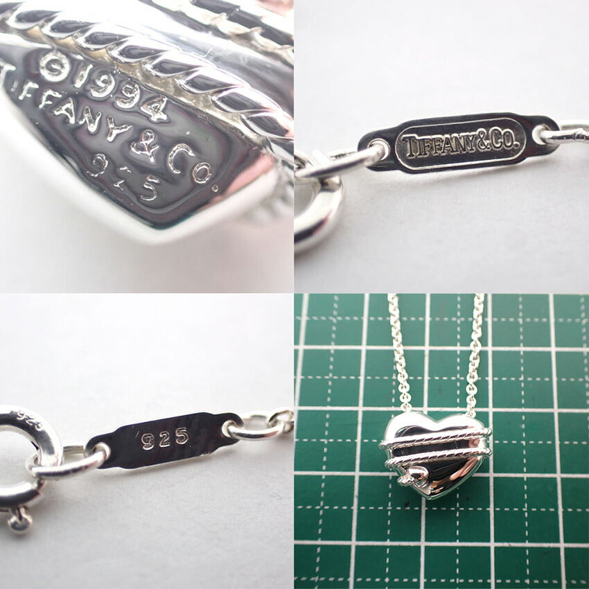 【中古】TIFFANY/ティファニー 925 ハート＆アロー ペンダント/ネックレス/j200-6