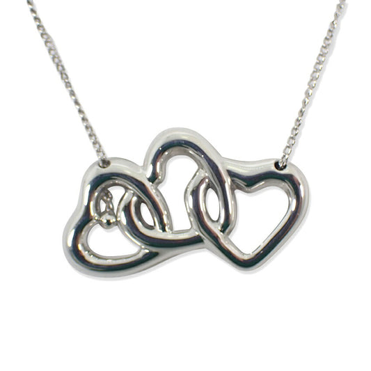 【中古】TIFFANY/ティファニー 925 トリプルハート ペンダント/ネックレス/j200-7