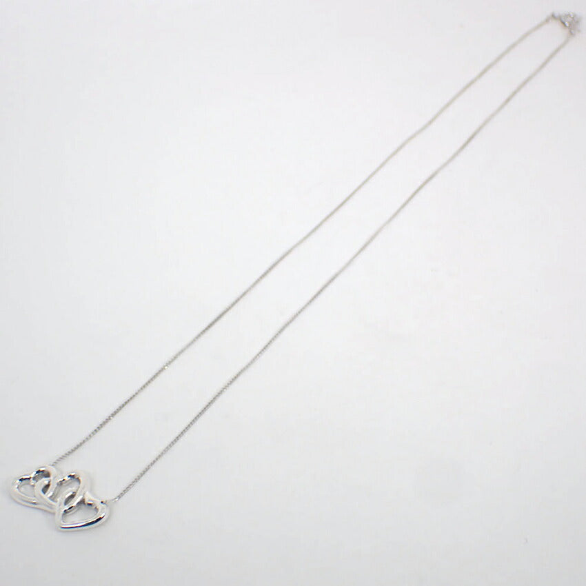 【中古】TIFFANY/ティファニー 925 トリプルハート ペンダント/ネックレス/j200-7