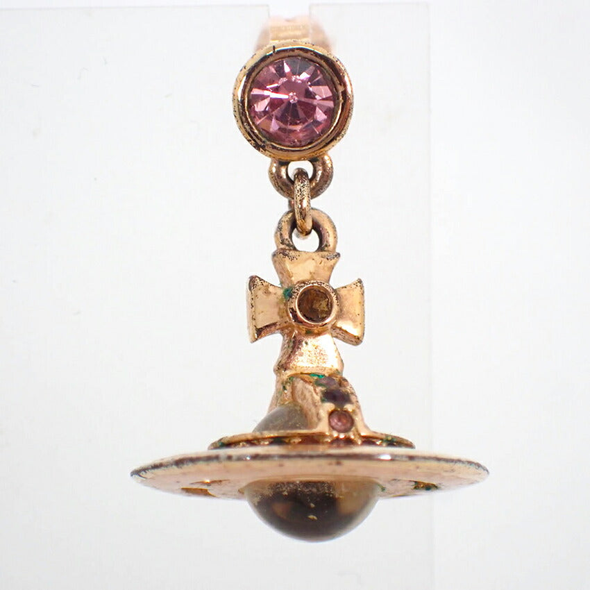 【中古】Vivienne Westwood/ヴィヴィアンウエストウッド オーブ カラーストーン ピアス/j201-10