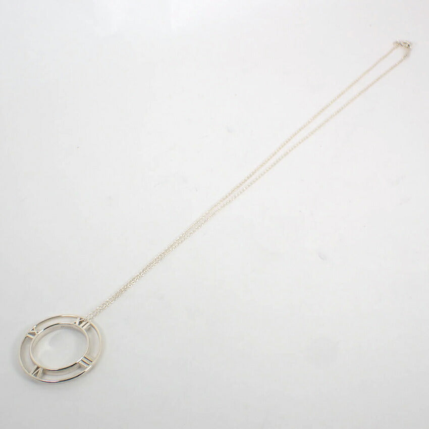 【中古】TIFFANY/ティファニー 925 オープンアトラス サークル ペンダント/ネックレス/j201-5