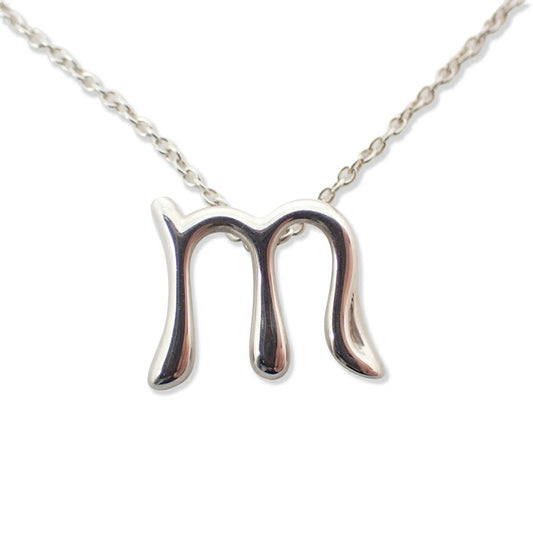 【中古】TIFFANY/ティファニー 925 イニシャル/ｍ ペンダント/ネックレス/j201-6