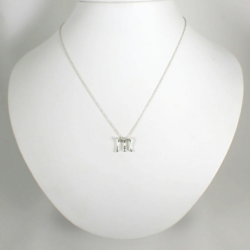 【中古】TIFFANY/ティファニー 925 イニシャル/ｍ ペンダント/ネックレス/j201-6