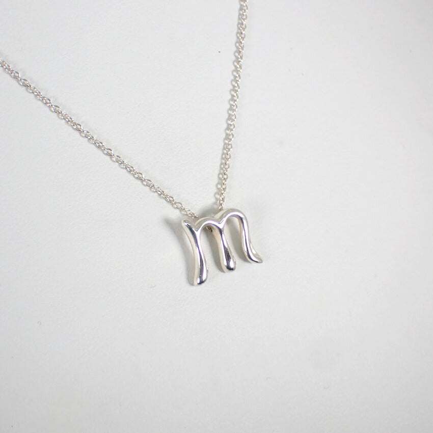 【中古】TIFFANY/ティファニー 925 イニシャル/ｍ ペンダント/ネックレス/j201-6