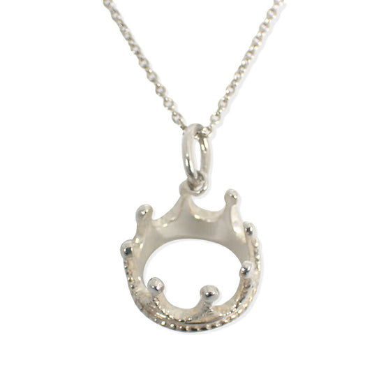【中古】TIFFANY/ティファニー 925 クラウンチャーム ペンダント/ネックレス/j201-8