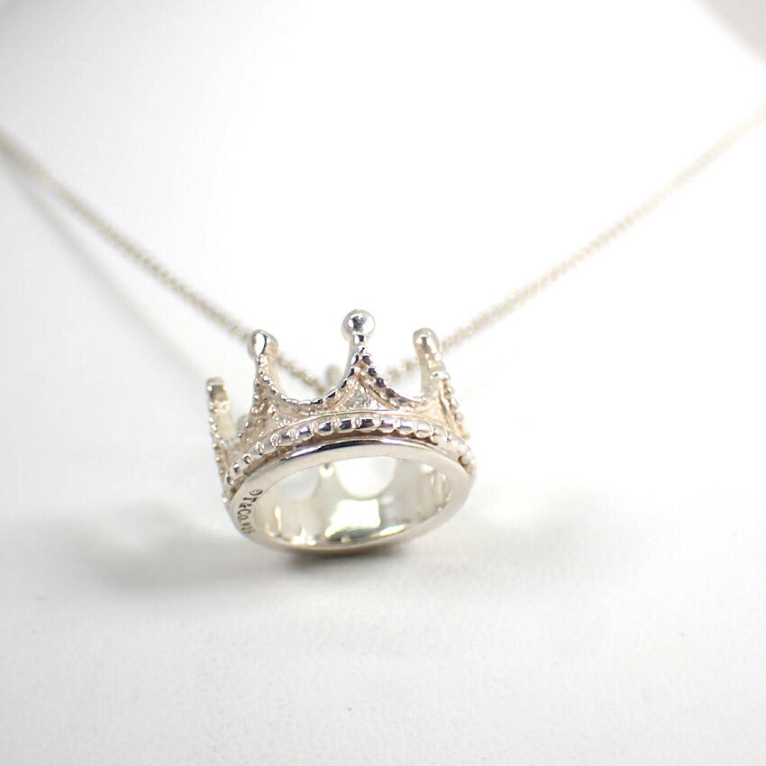 【中古】TIFFANY/ティファニー 925 クラウンチャーム ペンダント/ネックレス/j201-8