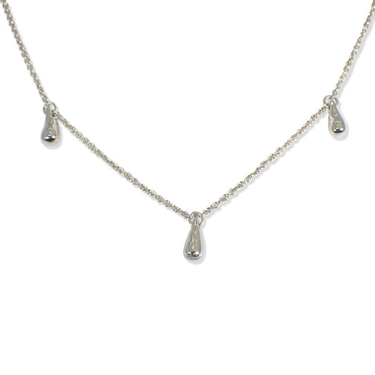 【中古】TIFFANY/ティファニー 925 ティアドロップ ペンダント/ネックレス/j202-7