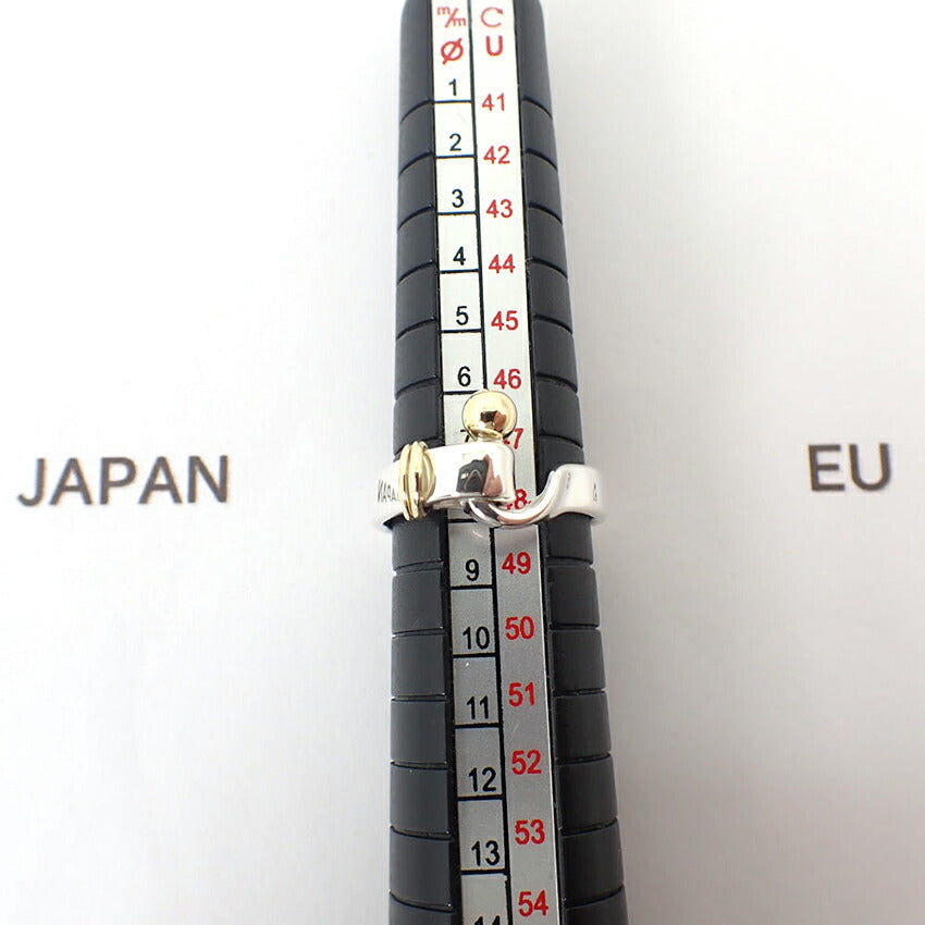 【中古】TIFFANY/ティファニー 925/750 フック＆アイ  リング /7号/j202-9