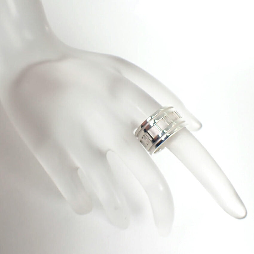 【中古】TIFFANY/ティファニー 925 アトラスワイド リング/15号/j203-10