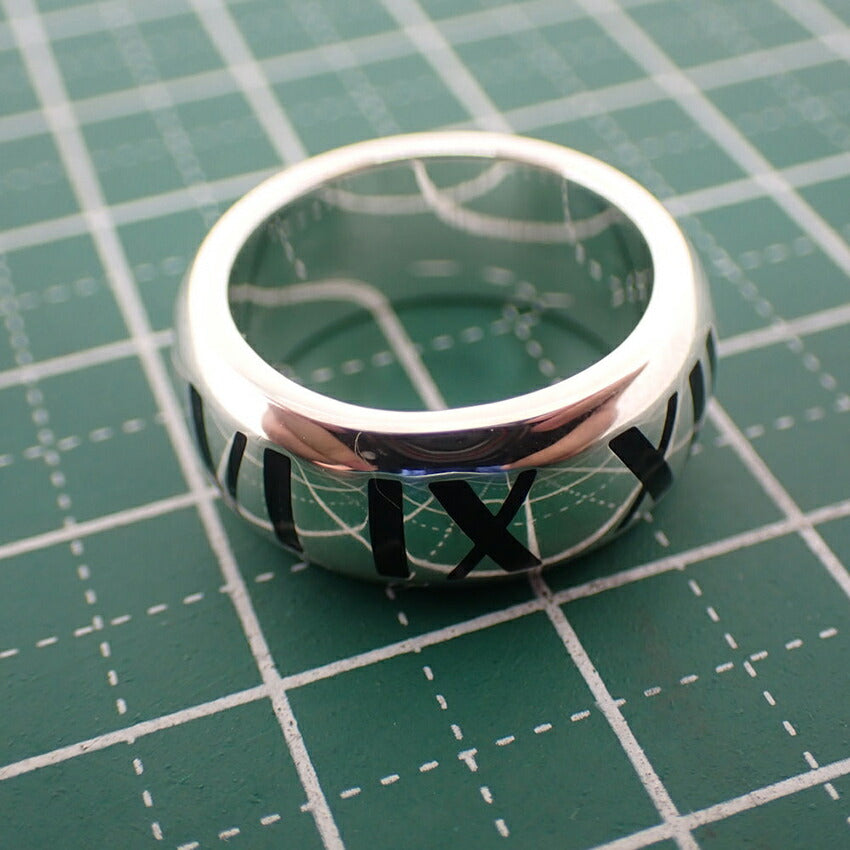 【中古】TIFFANY/ティファニー 925 アトラス ワイド リング /8号/j203-3