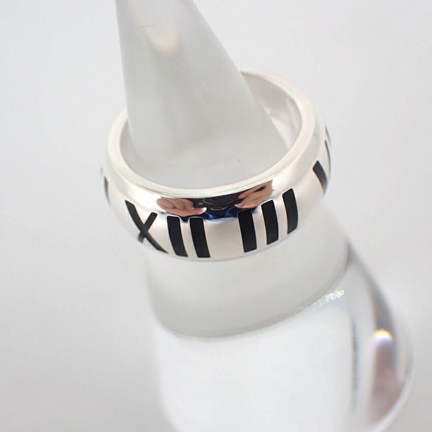 【中古】TIFFANY/ティファニー 925 アトラス ワイド リング /8号/j203-3
