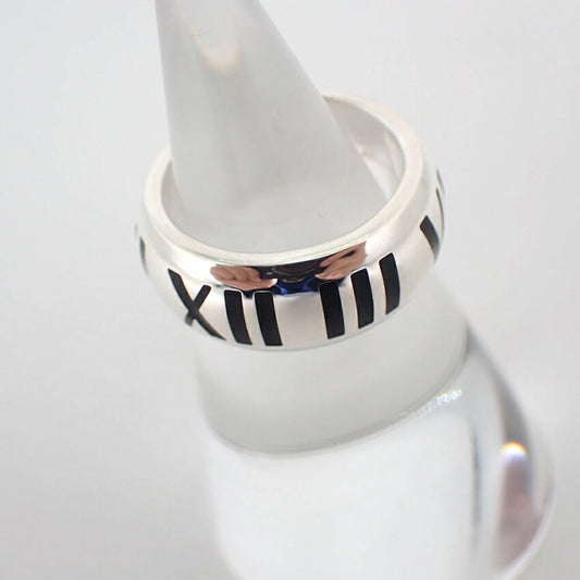 【中古】TIFFANY/ティファニー 925 アトラス ワイド リング /8号/j203-3