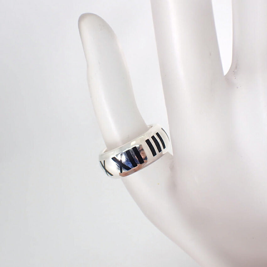【中古】TIFFANY/ティファニー 925 アトラス ワイド リング /8号/j203-3