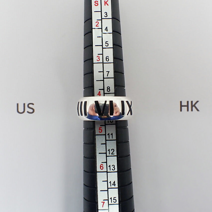【中古】TIFFANY/ティファニー 925 アトラス ワイド リング /8号/j203-3