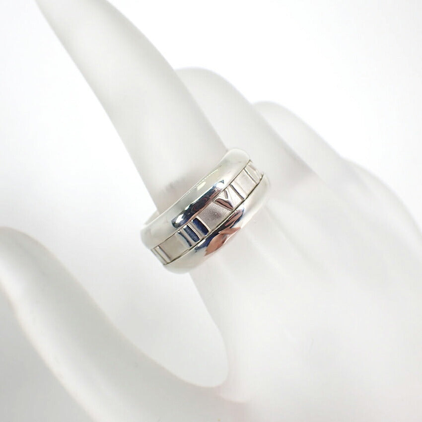 【中古】TIFFANY/ティファニー 925 アトラスワイド リング /14号/j203-8