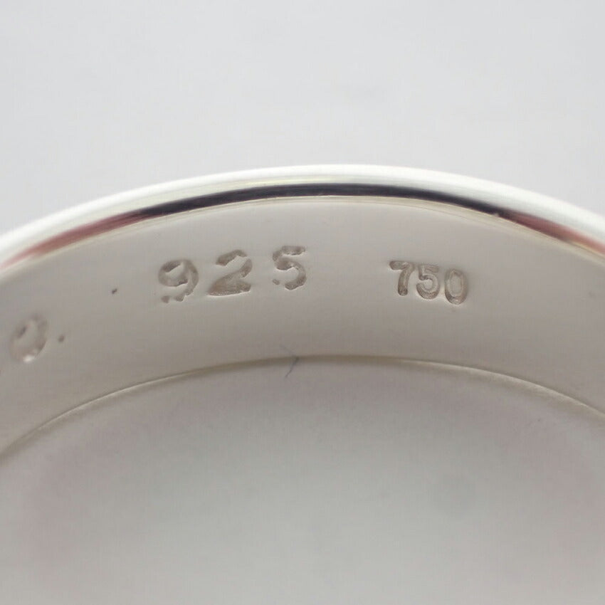 【中古】TIFFANY/ティファニー 925/750 ボールダングル  リング /13号/j203-9