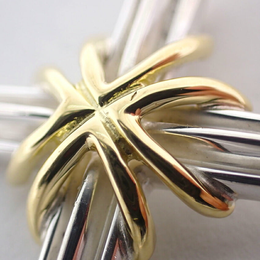 【中古】TIFFANY/ティファニー 925/750 シグネチャー クロス ペンダントトップ/j204-2
