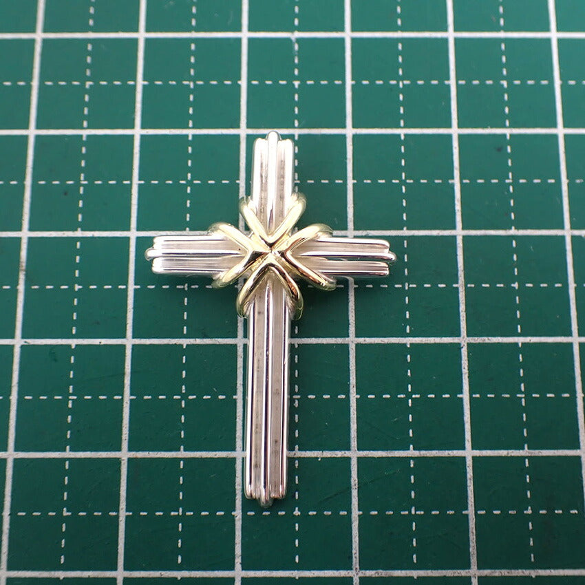 【中古】TIFFANY/ティファニー 925/750 シグネチャー クロス ペンダントトップ/j204-2