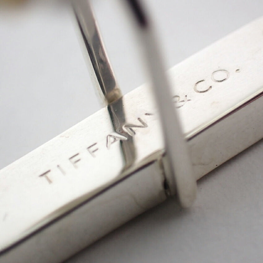 【中古】TIFFANY/ティファニー 925/750 シグネチャー カフス/j204-3