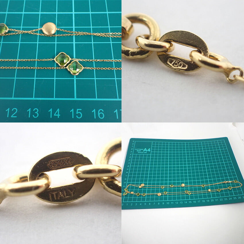 【中古】750 ITALY ペリドット ネックレス/j204-5