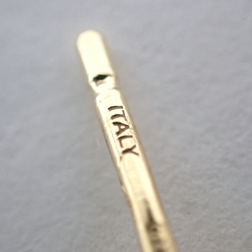 【中古】750 ITALY 四つ葉のクローバー ピアス/j204-9