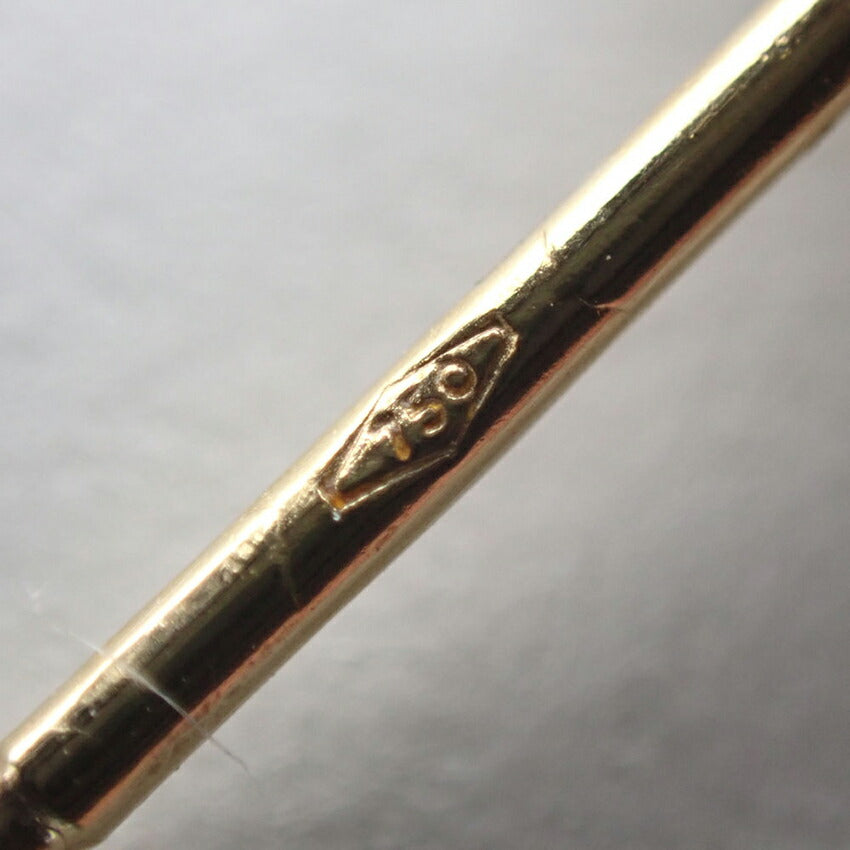 【中古】750 ITALY 四つ葉のクローバー ピアス/j204-9