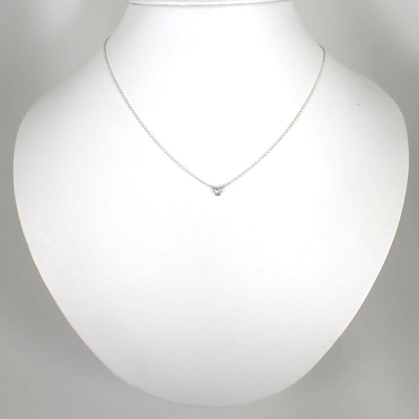 【中古】TIFFANY/ティファニー 925 バイザヤード ダイヤモンド/1pc ネックレス/j205-11