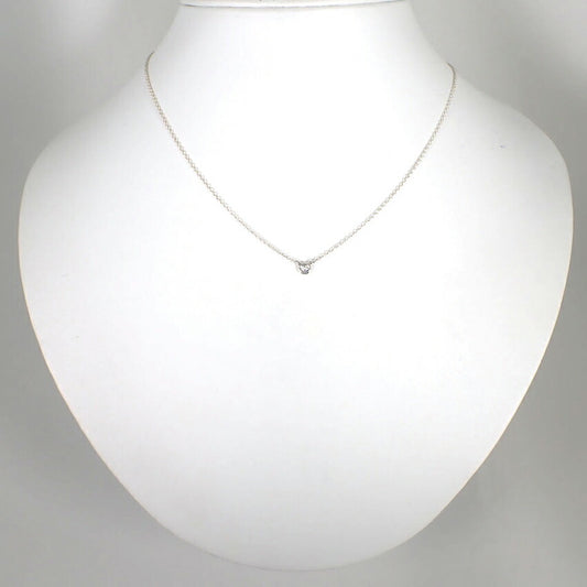 【中古】TIFFANY/ティファニー 925 バイザヤード ダイヤモンド/1pc ネックレス/j205-11
