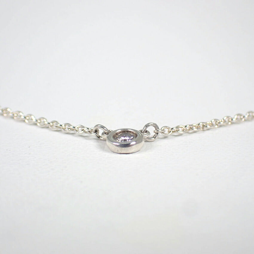 【中古】TIFFANY/ティファニー 925 バイザヤード ダイヤモンド/1pc ネックレス/j205-11