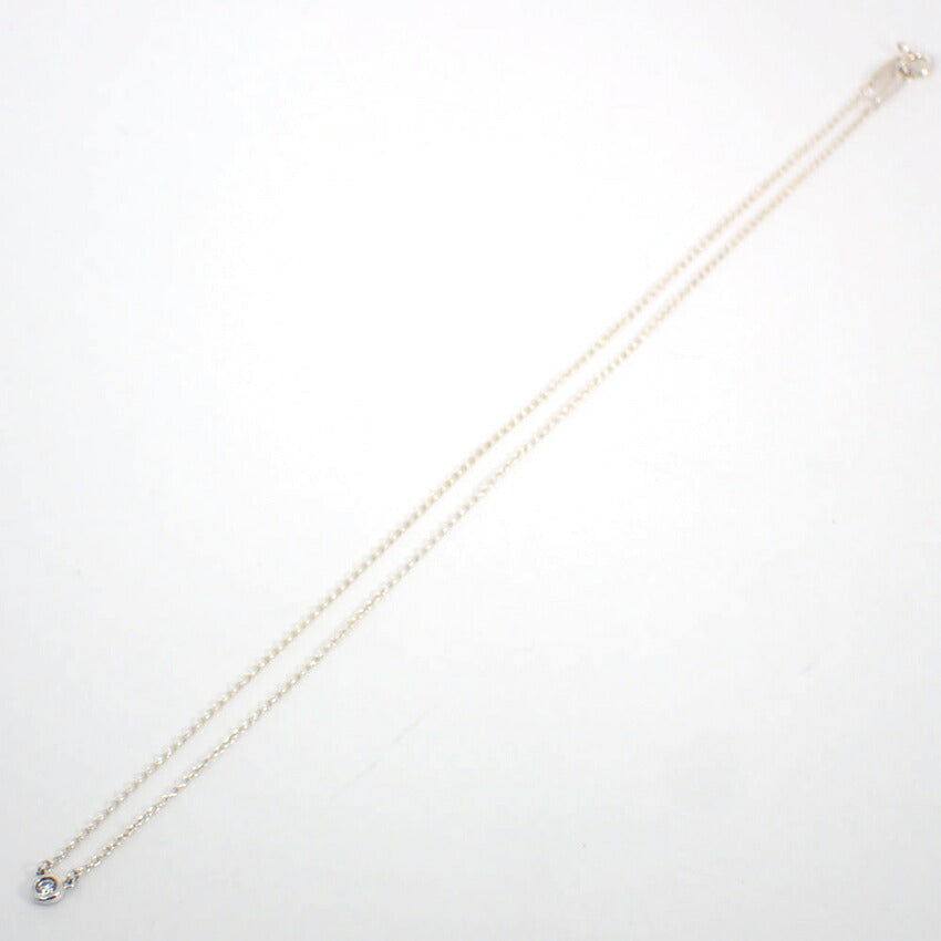【中古】TIFFANY/ティファニー 925 バイザヤード ダイヤモンド/1pc ネックレス/j205-11