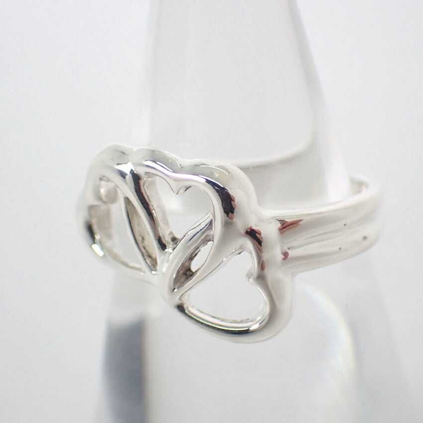 【中古】TIFFANY/ティファニー 925 トリプルハート リング /10号/j205-2