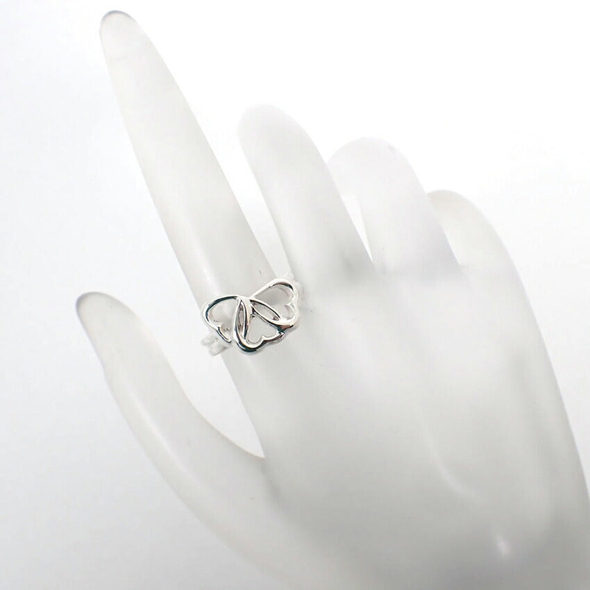 【中古】TIFFANY/ティファニー 925 トリプルハート リング /10号/j205-2