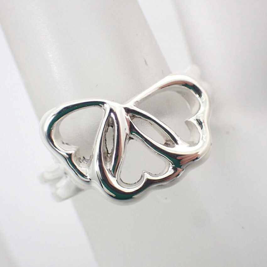 【中古】TIFFANY/ティファニー 925 トリプルハート リング /10号/j205-2