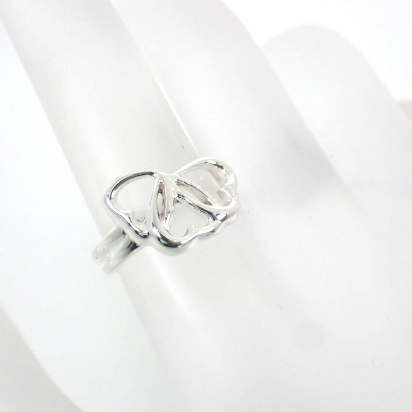 【中古】TIFFANY/ティファニー 925 トリプルハート リング /10号/j205-2