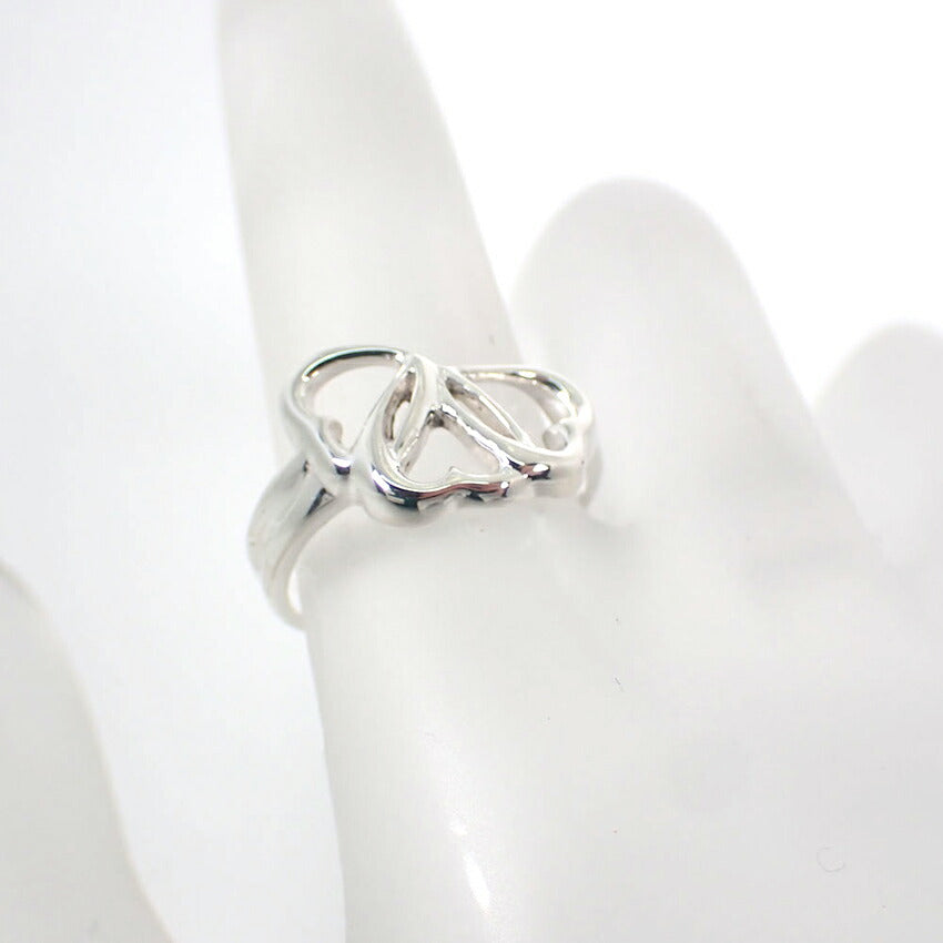 【中古】TIFFANY/ティファニー 925 トリプルハート リング /10号/j205-2