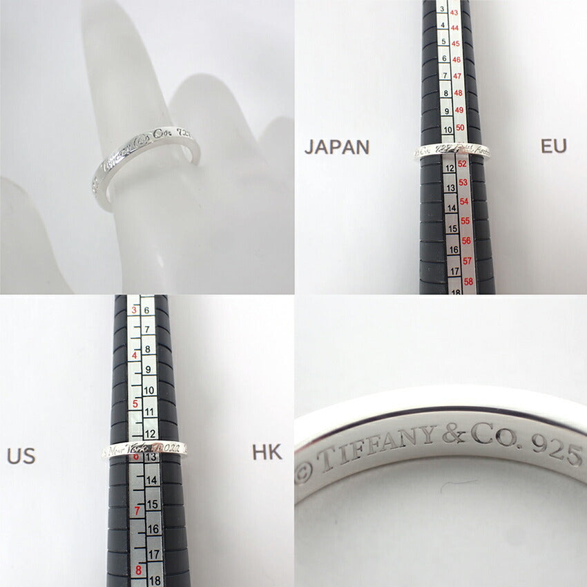 【中古】TIFFANY/ティファニー 925 ノーツ ナロー リング /11.5号/j205-3