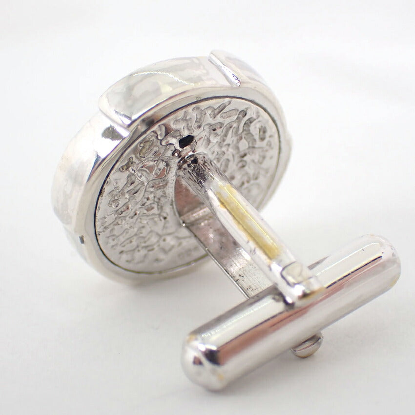 【中古】シルバー925カフス　ラピスラズリ/ダイヤモンド/0.01ct/j206-9