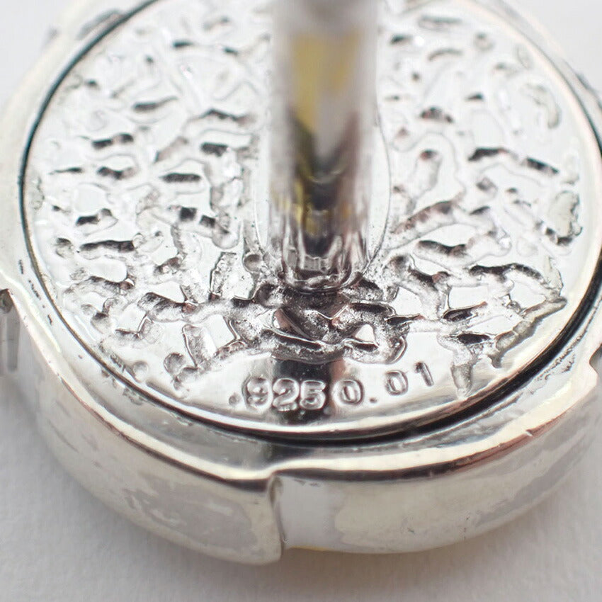 【中古】シルバー925カフス　ラピスラズリ/ダイヤモンド/0.01ct/j206-9