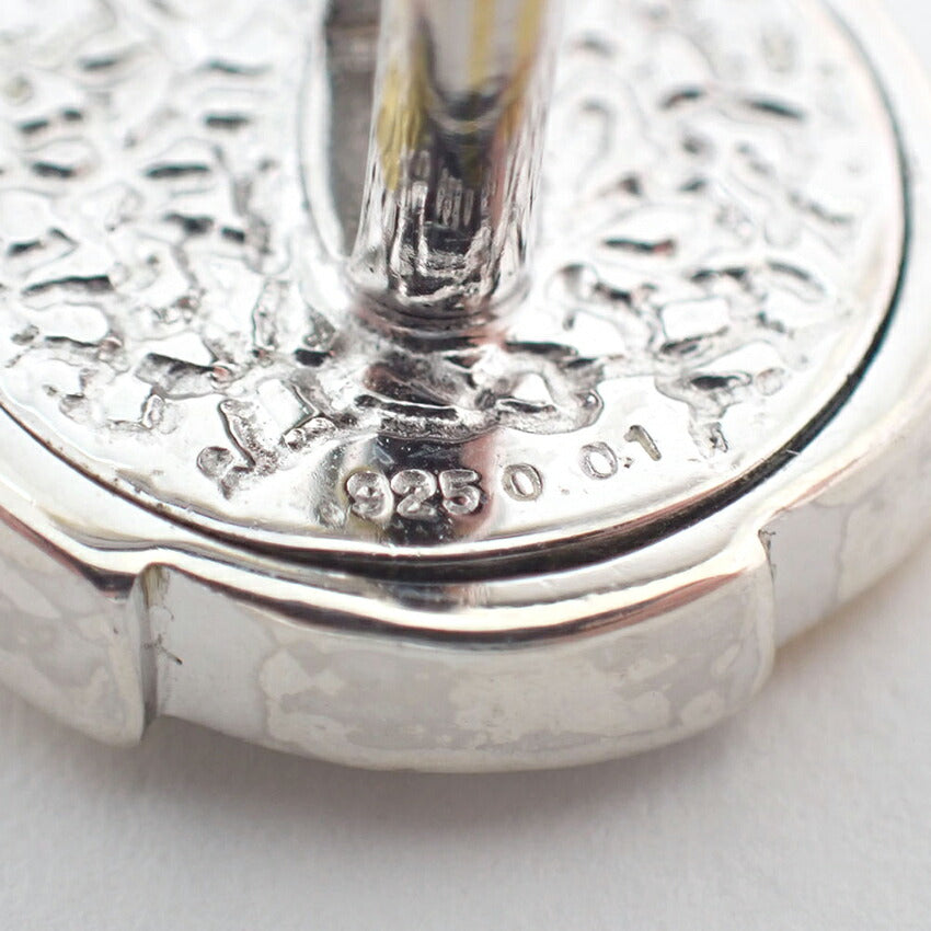 【中古】シルバー925カフス　ラピスラズリ/ダイヤモンド/0.01ct/j206-9
